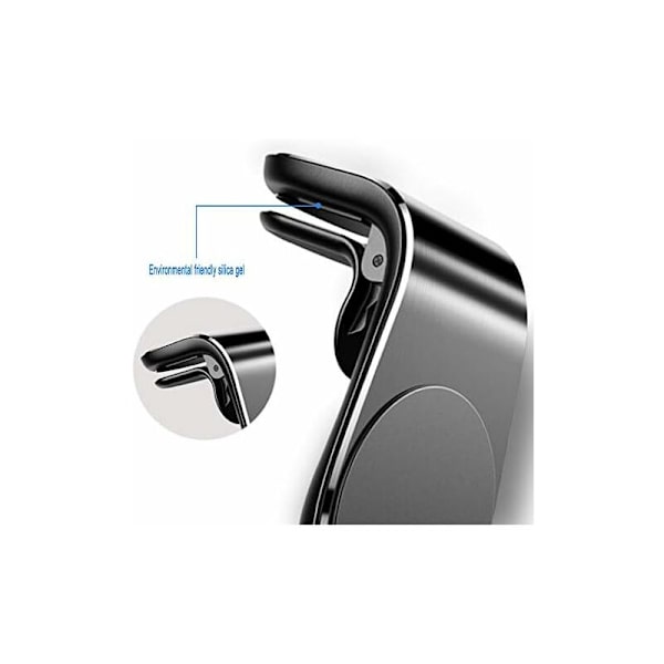 Portabel magnetisk telefonhållare, portabel 360° roterande telefonhållare för iPhone XS/8 plus/Galaxy s10 etc. (Silver [l Stander])