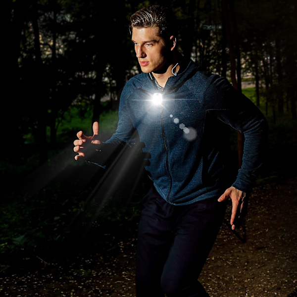 LED-klipslampe til udendørs natklip, løbelys, reflekterende USB-genopladeligt lys, egnet til jogging, vandreture, camping og løb