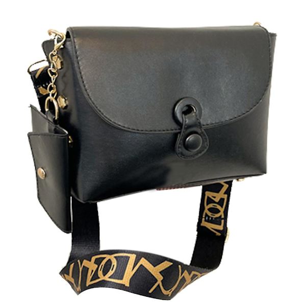 Crossbody-väskor för kvinnor - snygga designerplånböcker och handväskor med myntficka - svart