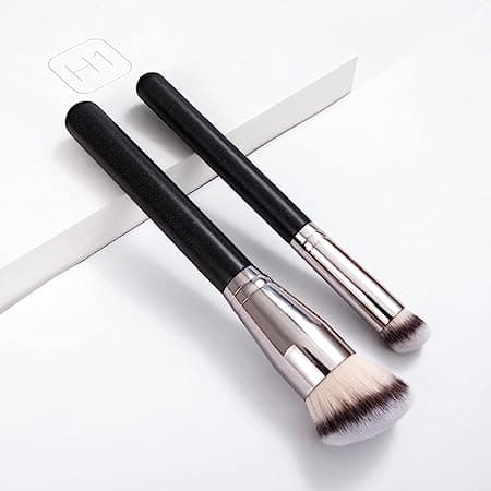 Makeupborste Syntetisk Fiber Foundation Borste 2 Pack