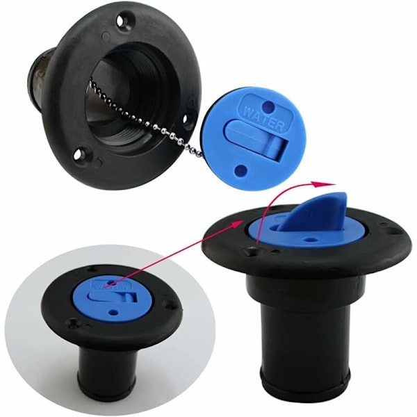 RV Vattentanklock 1/2\" Färskvatten Påfyllningsdörr Vattentank för Husbil Släpvagn Husvagn 38mm