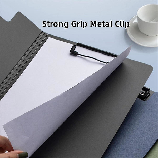 Dual Clip Clipboard Mapp, 6-pack A4 Vikbar Clipboard Mapp Flip skrivblock för skolkontoret
