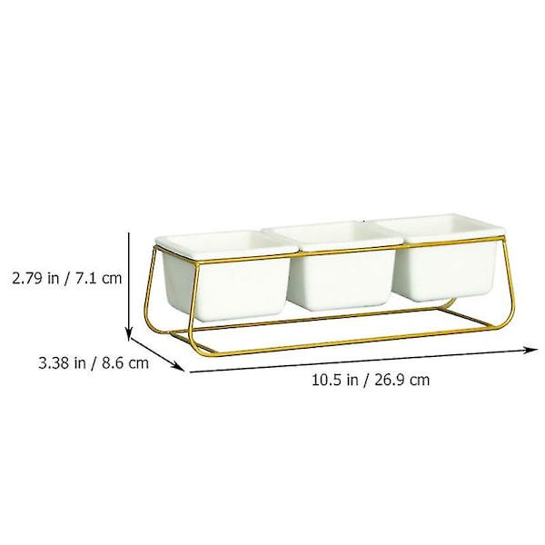 1 set Planter med järnställning