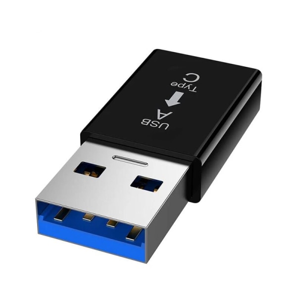 Universal Type-C-sovitin USB 3.0A -muuntimelle OTG-sovitin Thunderbolt 3 Type-C Macbook Pro Airille Samsung S10 S9 USB OTG (musta + valkoinen?)