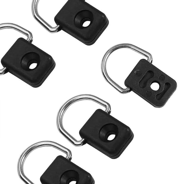 10 st Högkvalitativa Hållbara Kajak Kanot D-Ring Tie Down Ring Säkerhetsdäck Tillbehör