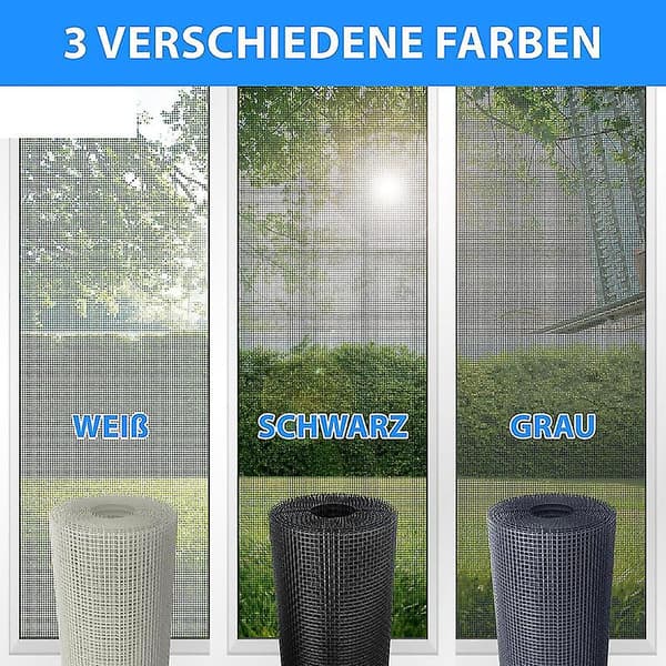 Fiberglas flugnät bredd 100 cm färg vit