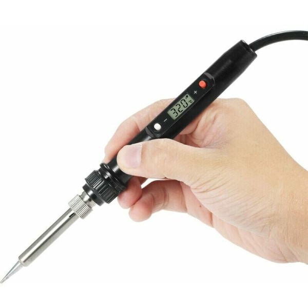 60W Professionell LCD Digital Justerbar Temperatur Elektrisk Lödkolv Verktyg Blyfri Mini Lödstation