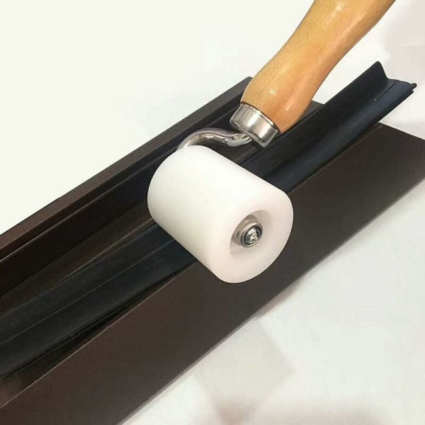 Håndtrykrulle Papirpresser Fladsyningsrulle Trykrulle Håndværktøj, naturligt træ