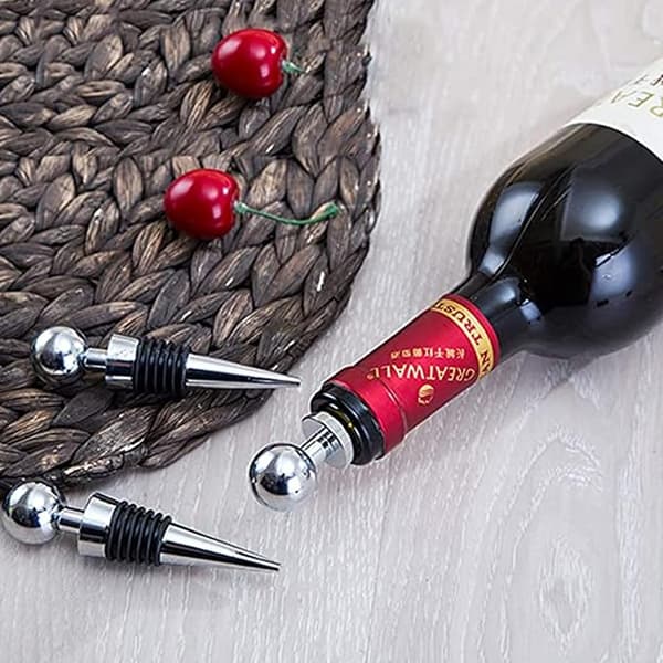 Set med 3 korkar, rostfria proppar för vinsamling