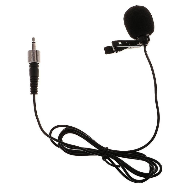 3,5 mm Lavalier Lapel Tie Clip Mikrofon Mic För Sennheiser Svart