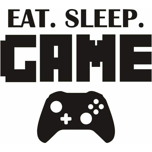 Väggdekaler ??Eat Sleep Game“, Pojkrum, Tapet, Dekoration, Väggdekaler, Vinyldekaler (5057 cm)