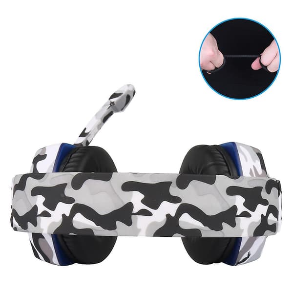 Coolbit T176 Headset Stora Hörlurar Gaming Headset Med Headset Vit
