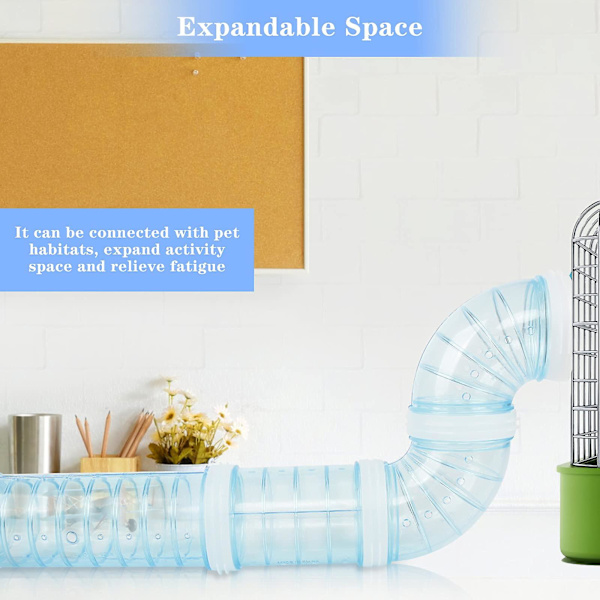 4 st Hamster Rör DIY Hamster Leksaker Hamster Bur & Tillbehör Mus Plast Rör Leksak För DIY Mus Hamster Kul