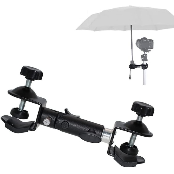 Paraplystativ i metall, paraplystativ för utomhusstativ, fototillbehör för fotografi av metallklämmor