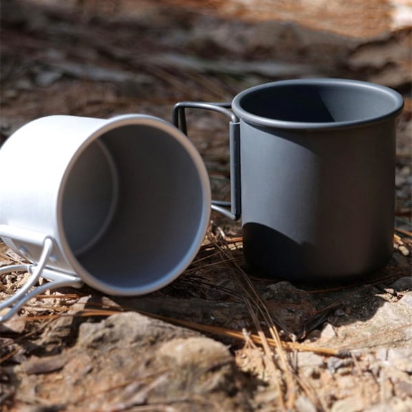 Aluminium campingmugg, hopfällbar vattenmugg, utomhuscamping, kaffemugg, picknickmugg Gur800