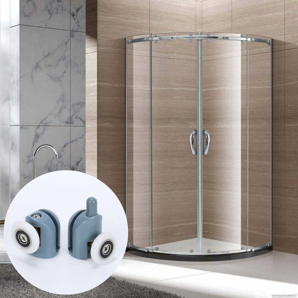 8 st Sliding Door Caster Upp och Ner Rullar Duschdörr Tillbehör för Badrumsdörr