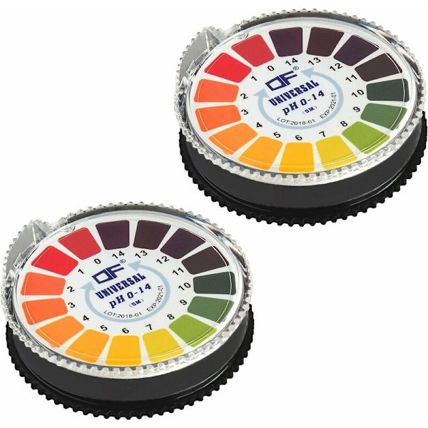Universal pH-testpapper pH-testremsor Rulle med pH-testremsor, pH-mätning Fullt intervall 0-14, 16,4 fot/Rulle (2 st)