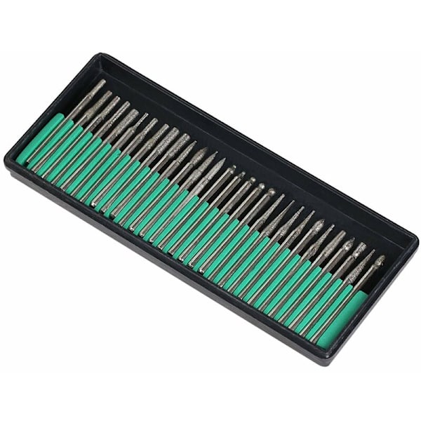 Timanttijyrsin terät pora lasi metalli jalokivi Dremel hionta pyörivä työkalu, 90 kpl 1/8-tuumainen (3 mm)