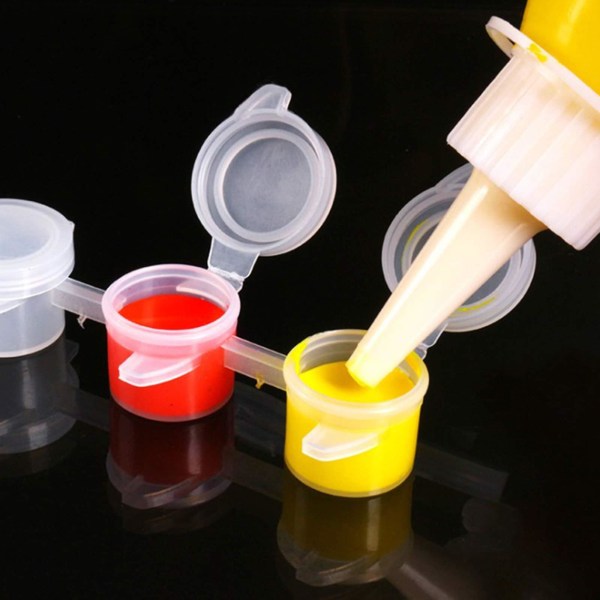 10 set 6-delad mini 3ml tom pigmentlåda, förvaringsbehållare Målning Konsthantverksmaterial, pärlor för organizer