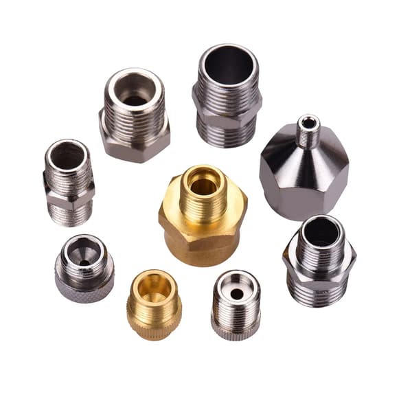 9-delad luftborstadapterkit, multistorlek, luftborstadapter, luftslangkoppling, kompatibel med Badger Paasche Airbrush
