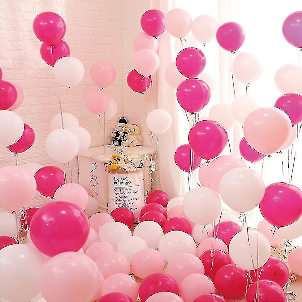 Mmtx Ballonger, Blå Vita Konfetti Födelsedag Latex Helium Ballonger För Födelsedag/w