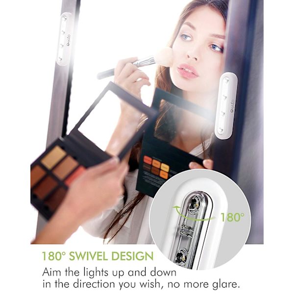 Touch Closet Lights, 2st 4 Led Touch Tap Lights Stick-on Anywhere Push Lights Sladdlösa Touch Sensor Led Lights