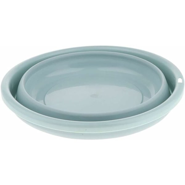 Multifunktionell hopfällbar diskho Bärbar hopfällbar diskho för hem kök picknick resor camping vandring fiske - Blå 1, 20cm
