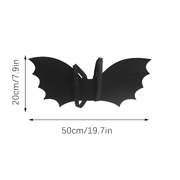 Bat Wings Cosplay rekvisita Svart