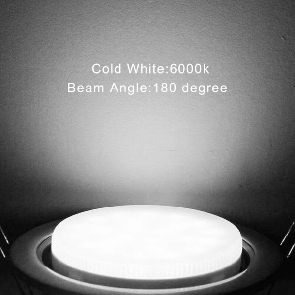 LED-valo GX53-7,5 W polttimon vaihto, lämmin valkoinen, ei himmennettävä, 6 kpl set [energialuokka A+]