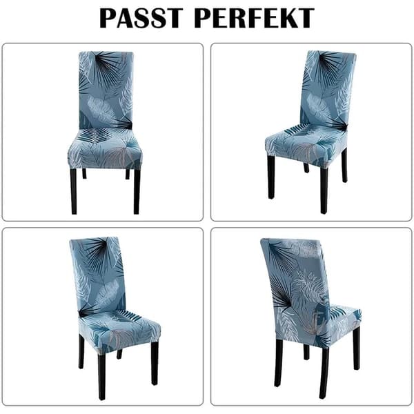 4-pack stolskydd stretch stolskydd moderna elastiska stolskydd dekorationsstolsöverdrag för universell passform (Pinellia)