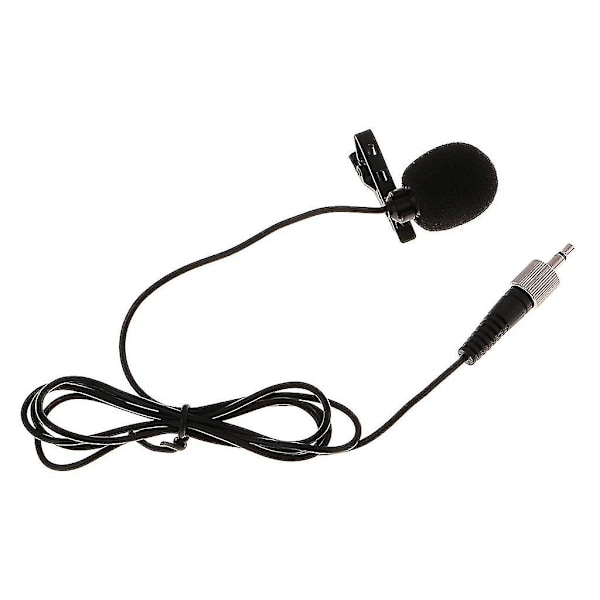 3,5 mm Lavalier Lapel Tie Clip Mikrofon Mic För Sennheiser Svart