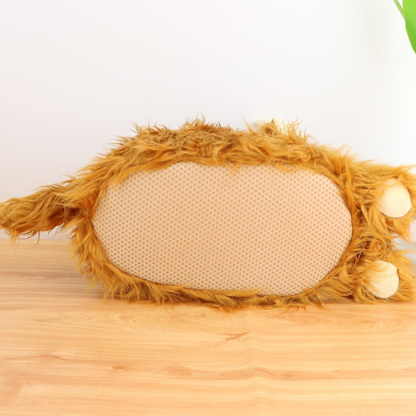 29cm Kawaii Simulering Highland Ko Slippers Kvinnor Vinter Varma Stängda Plysch Hem Nötkreatur Fluffy Päls Tofflor Present För Flickor Pojkar