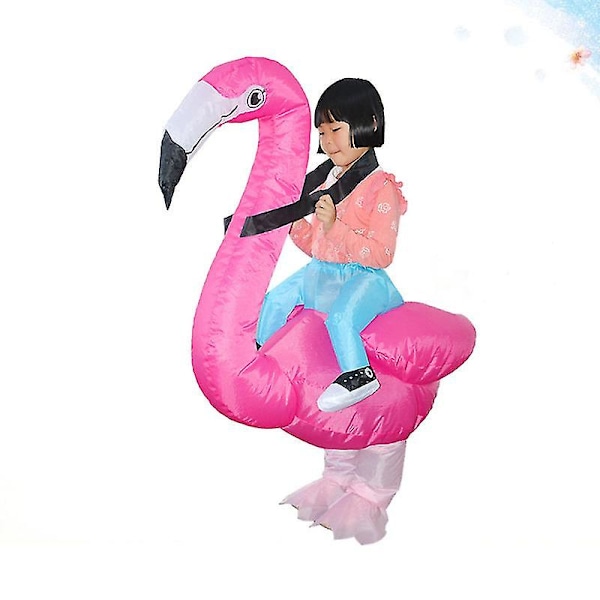 1 st Flamingo Uppblåsbar Kläddräkt För Halloween Dekorationer