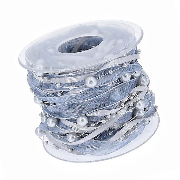 11 meter pärlkedja band imitationspärlor pärlchiffong satin 3 trådar Stylegrey