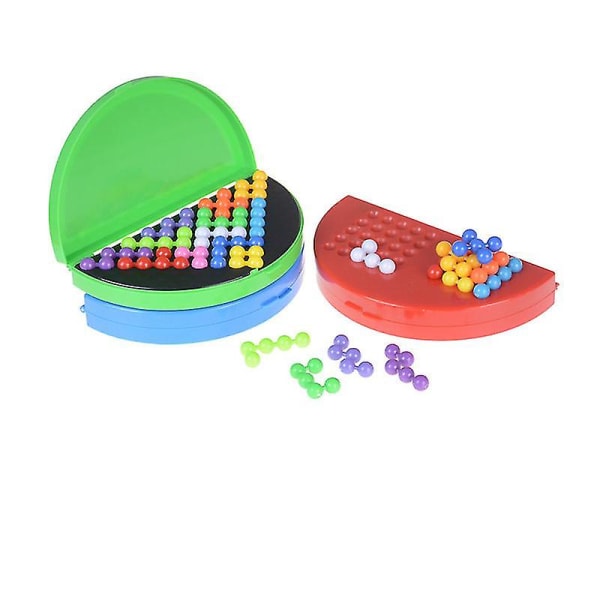 Slumpmässigt 1 st Klassiska pärlor Pussel Pyramid Plate Iq Mind Game Brain Teaser Kids Educational Toys-4