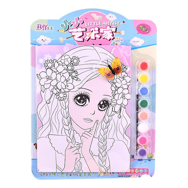 4 st Makeup Girl Pass Home Toy, DIY Hand Painted Random Style