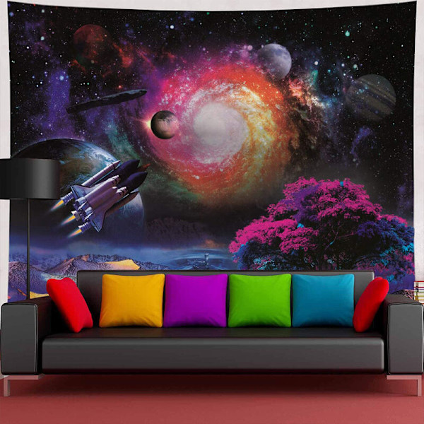 Galaxy Starry Sky Tapestry Universe Space Tapestry Wall Hanging Psychedelic Mysterious Nebula Star Tapestry for Living Room Dorm