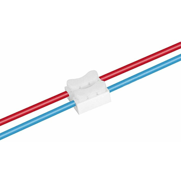 Sähködomino 2 x 2,5 mm² Jousiliitin Johdinosa 2,5 mm² IEC 250V / 10A (100 kpl)