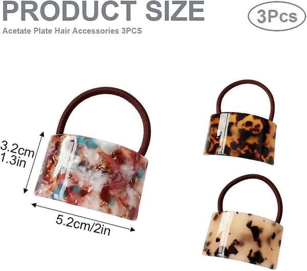 3 stycken leopardmönstrade elastiska pannband med hög elasticitet