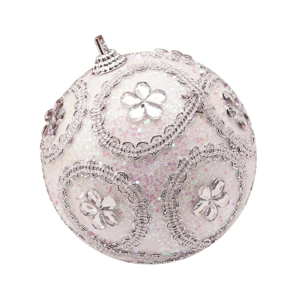 Julgranskulor med glitter, 8 cm, för juldekoration