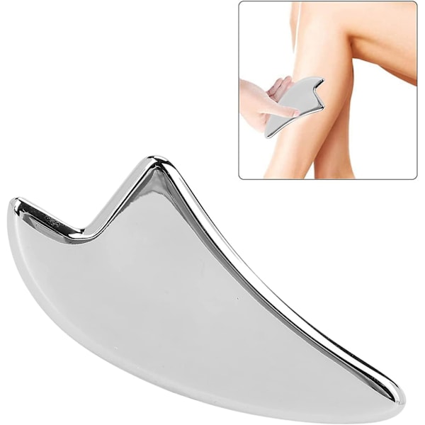 Gua Sha-bräda, fascial skrapbräda bekväm rostfritt stål grepp för daglig användning