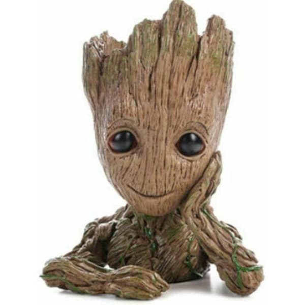 Baby Groot Blomkruka ??C Figur för Växter och Pennor ??C Perfekt som Present