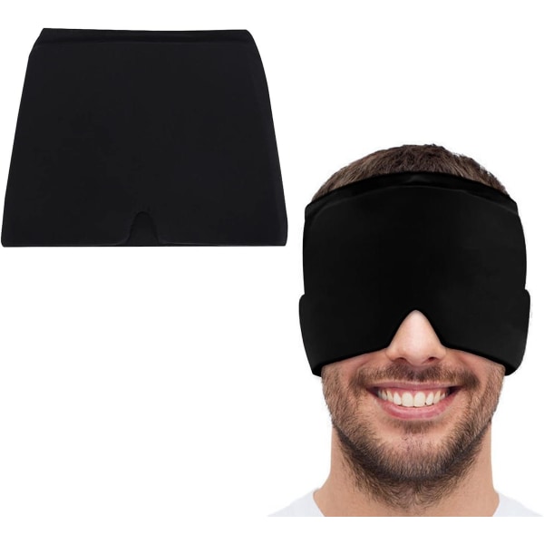 1 Cool Coletment Gel, Retractable Elastic Cooling Mask, Hot and Cold Compression Mask