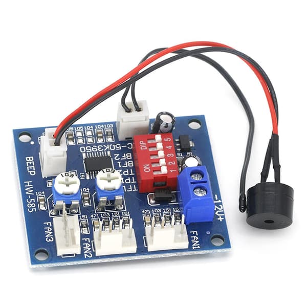 DC 12v Temperaturkontroll CPU Hastighet Fläktkontroll Högtemplarm Pwm PC Ny Yo