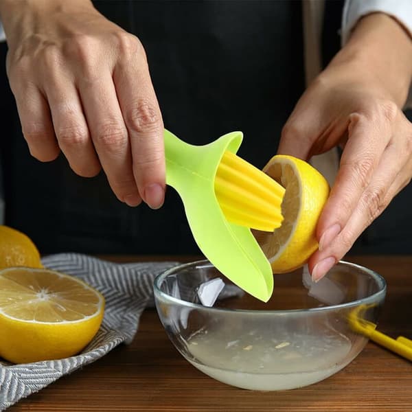 Manuel citronpresser, ergonomisk mini citronpresser, køkkenudstyr til hjemmet, manuel citronpresser (grøn)