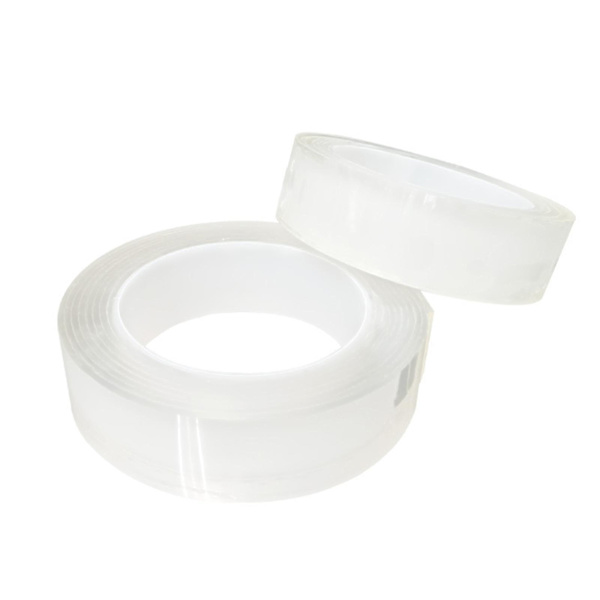 Dubbelsidig tejp magisk plastbubbla, superelastisk bubbelballongtejp bubblor-26（0,01 cm*0,5 cm*300 cm, transparens）