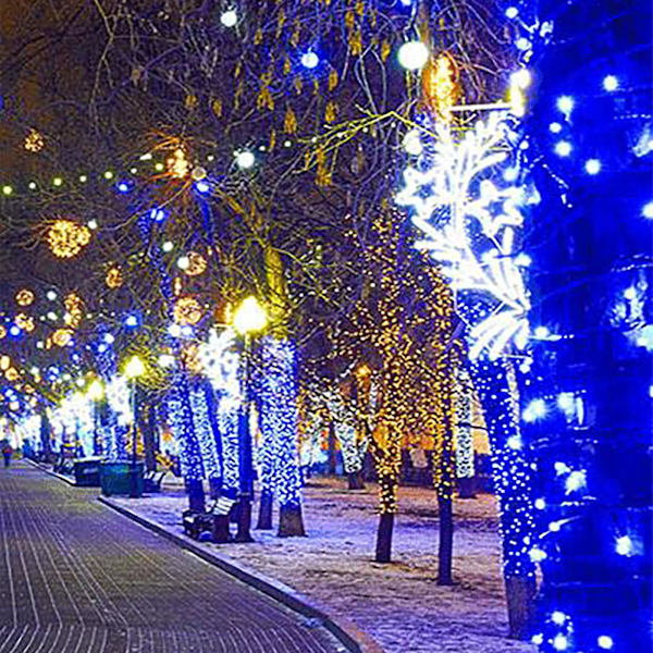 Vattentäta LED-ljusslingor med flera blinklägen för festlig dekoration