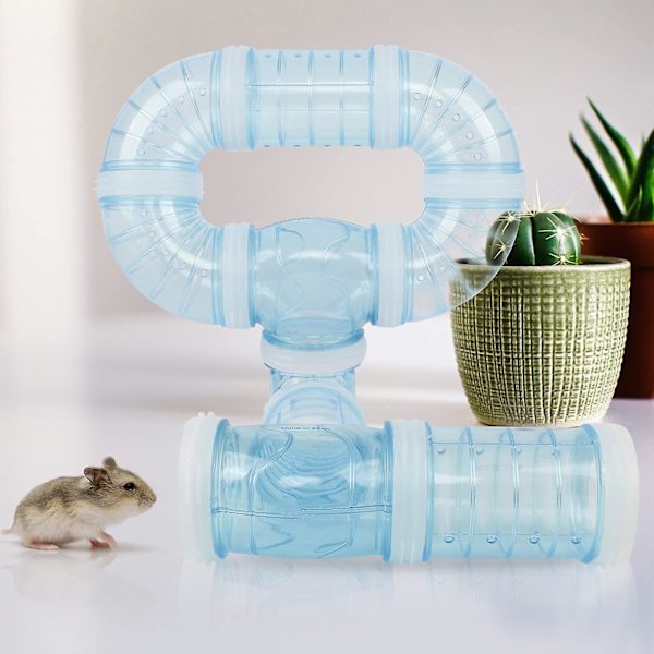 4 st Hamster Rör DIY Hamster Leksaker Hamster Bur & Tillbehör Mus Plast Rör Leksak För DIY Mus Hamster Kul