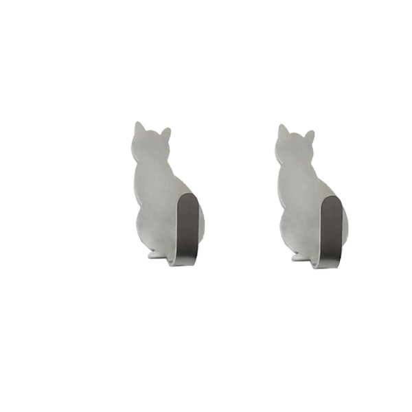 Stansfri krok Sticky Hook 2-pack Silver