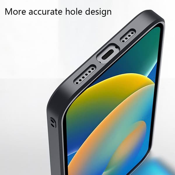 1 etui, vævet tekstur, bløde TPU-kanter, linsebeskyttelse, kompatibel med iPhone 14/13.